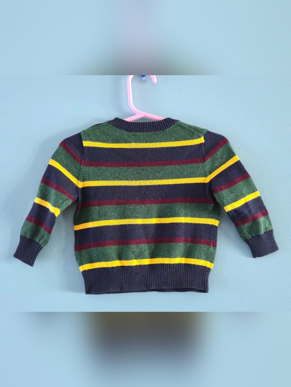 Polo by Ralph Lauren Striped Baby Boy Sweater 12m - Picture 2 of 2